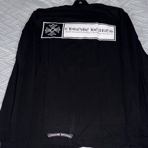 (USED)                                      Chrome Hearts Black Long Sleeve Tee